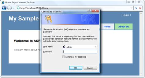 Login prompt .